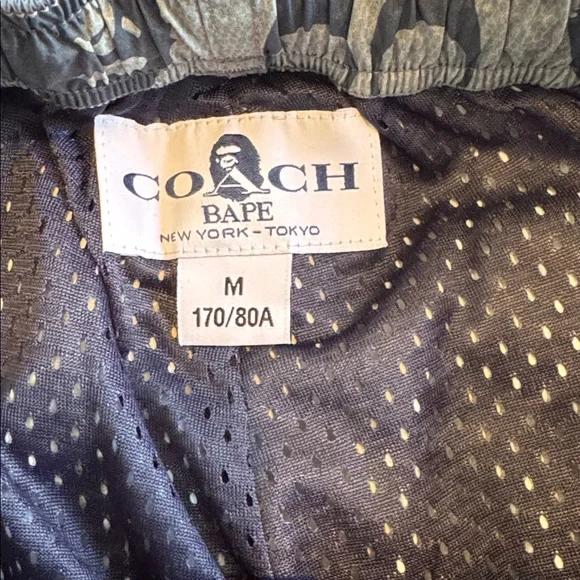 BAPE x Coach shorts